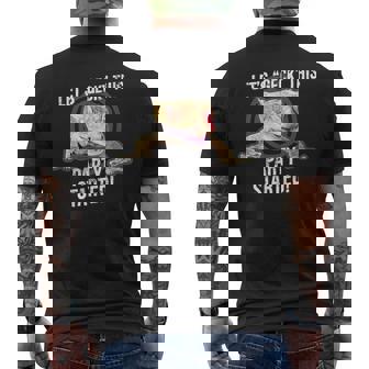 Crested Gecko Shirt Let's Geck This Party Started Men's Back Print T-Shirt - Monsterry