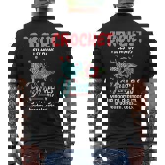 Crochet Yarn Fills My Days Yarn Fills Knitter Crochet Men's T-shirt Back Print | Seseable UK