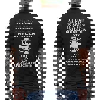 Croix De Fer De L'armée Allemande Phrase Générale De Stuttgart T-shirt imprimé au dos - Cadeauxyz