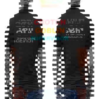 Crotch Goblin Supervisor Retro Apparel Men's Back Print T-Shirt - Monsterry