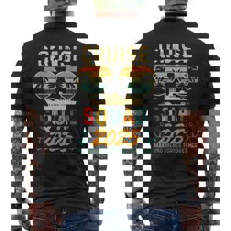 Cruise Squad 2025 Family Vacation Matching Group Summer Men's T-shirt Back Print - Monsterry