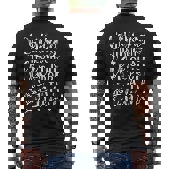 Cruising Through Life One Port At A Time Cruise Cute Men's Back Print T-Shirt - Monsterry