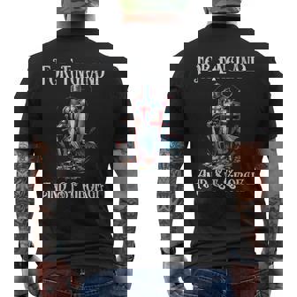 Cruzada Caballero Medieval Inglaterra Inglés San Jorge Histórico Camiseta Hombre Estampado Espalda - Regaloses