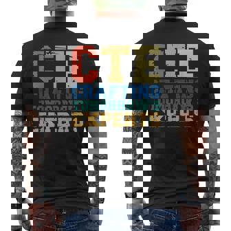 CTE Teacher Middle School High School Teach Career Men's Back Print T-Shirt - Monsterry