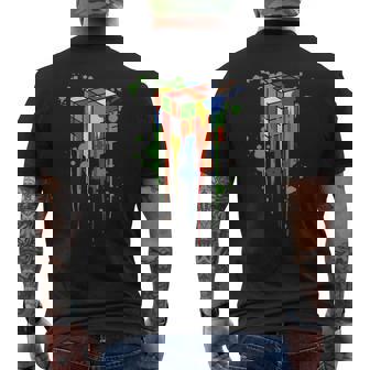 Cubo Magico Rubik Camiseta Hombre Estampado Espalda - Regaloses