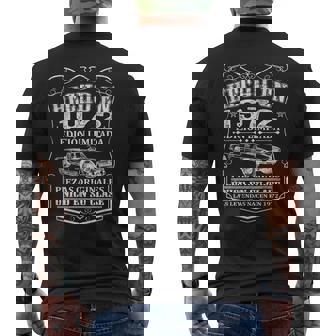 Cumpleaños 50 Años Hecho En 1972 Único En Su Clase Camiseta Hombre Estampado Espalda - Regaloses