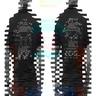 Cumpleaños Años Cumpleañero No Cumplo Aos Subo De Nivel Camiseta Hombre Estampado Espalda - Regaloses