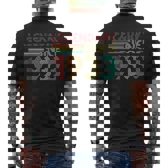 Cumpleaños De 91 Años Divertido 1933 91 Cumpleaños De 91 Años Camiseta Hombre Estampado Espalda - Regaloses
