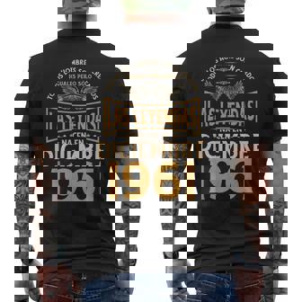 Cumpleaños Hombre Regalos Las Leyendas Diciembre 1961 Camiseta Hombre Estampado Espalda - Regaloses