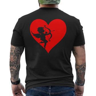 Cupid With Bow And Arrow Fun Love Heart T-Shirt mit Rückendruck - Geschenkecke