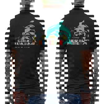 Curacao Mambo Beach Dolphin Cruise Caribbean Island Souvenir Men's Back Print T-Shirt - Monsterry