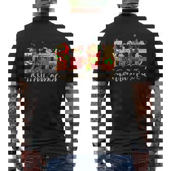 Current Mood Cute Retro Hot Chocolate Xmas Holiday Coffee Premium Men's Back Print T-Shirt - Monsterry
