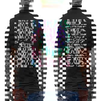 Cute Animals Scrubs And Rubber Gloves Tie Dye Vet Tech Life Men's Back Print T-Shirt - Monsterry