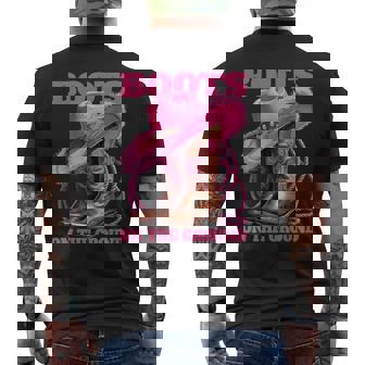 Cute Boots On The Ground Linedance Western Cowboys Men's T-shirt Back Print - Monsterry