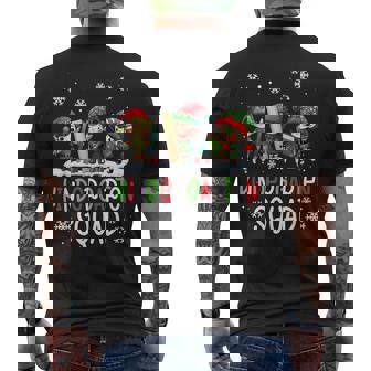 Cute Kindergarten Elf Squad Christmas Teacher Matching Men's Back Print T-Shirt - Monsterry