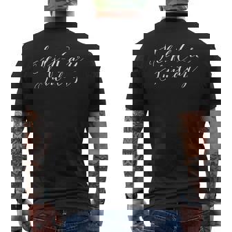 Cute Minimalist Self Care Sunday Simple Message Big Meaning Men's Back Print T-Shirt - Monsterry