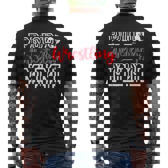 Cute Proud Wrestling Mimi Mother's Day Christmas Men's Back Print T-Shirt - Monsterry