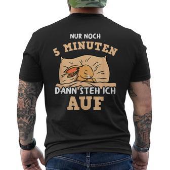 Cute Rabbit Saying For Late Sleepers Sleep Sleep T-Shirt mit Rückendruck - Geschenkecke