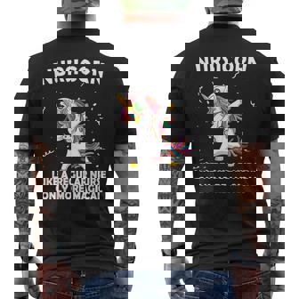 Dabbing La Licorne Comme Une Infirmière Normale T-shirt imprimé au dos - Cadeauxyz