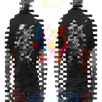 Dabbing Skull Monkey With Sunglasses Saimiri Monkey Motif T-Shirt mit Rückendruck - Geschenkecke