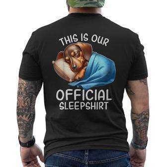 Dachshund Pyjamas Official Dachshund T-Shirt mit Rückendruck - Geschenkecke