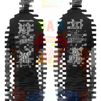 Dad Of The Birthday Boy Carnival Circus 1st Birthday Party Men's Back Print T-Shirt - Monsterry