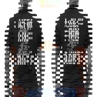 Dad And Daughter Matching Shirt African American Dad Men's Back Print T-Shirt - Monsterry