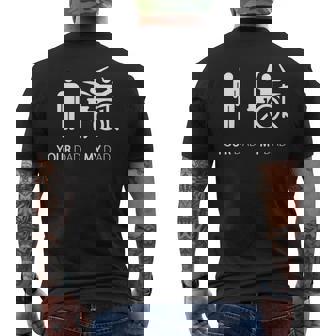 My Dad Is A Drummer Divertida De Regalo Camiseta Hombre Estampado Espalda - Regaloses