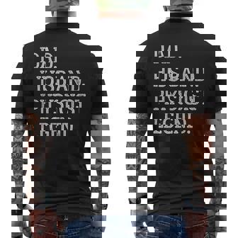 Dad Husband Physicist Legend Physicist Dad Premium Men's Back Print T-Shirt - Monsterry
