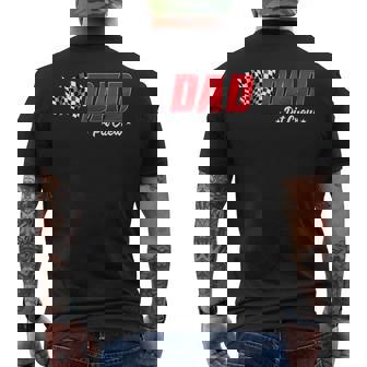 Dad Pit Crew Race Car Birthday Family Racing Adult Men Men's T-shirt Back Print - Thegiftio
