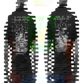 Dad Of The Wild One Safari Zoo Birthday Family Kids Boys Men's Back Print T-Shirt - Monsterry