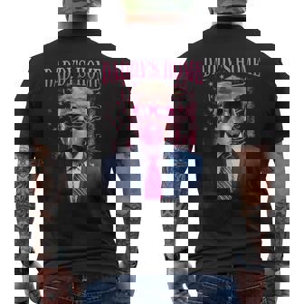 Daddys Home House Trump Pink 2025 Dubble Gum Men's Back Print T-Shirt - Monsterry