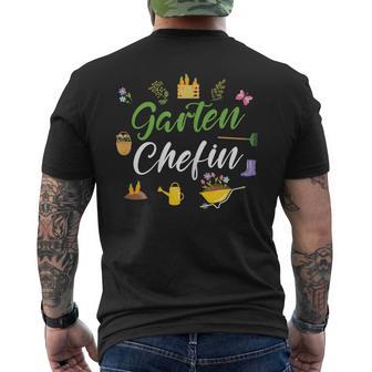 Damen Gärtner Garten Chefin Lustige Garten T-Shirt mit Rückendruck - Geschenkecke