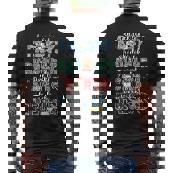 Dance Like Frosty Shine Rudolph Give Santa Love Like Jesus Men's Back Print T-Shirt - Monsterry