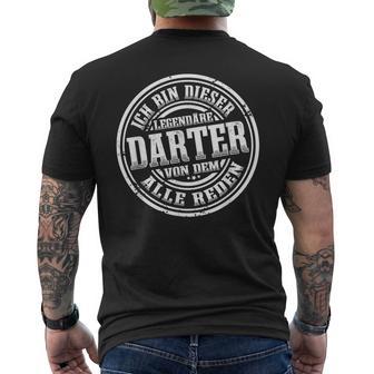 Darts Legend Dart Player Darts Dart T-Shirt mit Rückendruck - Geschenkecke