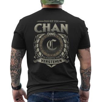 Das Ist Ein Chan Ding Chan Name T-Shirt mit Rückendruck - Geschenkecke