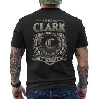 Das Ist Ein Clark Ding Clark Name T-Shirt mit Rückendruck - Geschenkecke