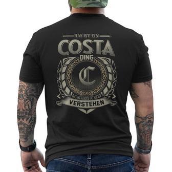 Das Ist Ein Costa Ding Costa Name T-Shirt mit Rückendruck - Geschenkecke