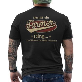 Das Ist Ein Farmer Ding Das Würdest Du Nicht Verstehen Farmer Name T-Shirt mit Rückendruck - Geschenkecke