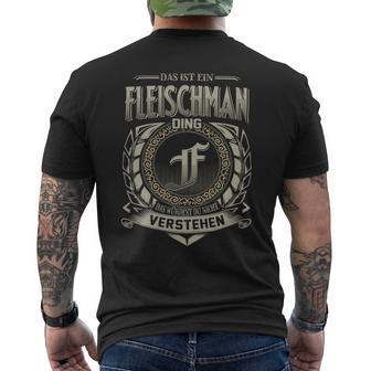 Das Ist Ein Fleischman Ding Fleischman Name T-Shirt mit Rückendruck - Geschenkecke