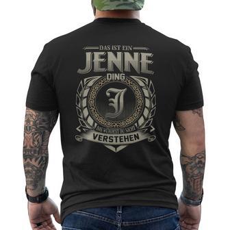 Das Ist Ein Jenne Ding Jenne Name T-Shirt mit Rückendruck - Geschenkecke