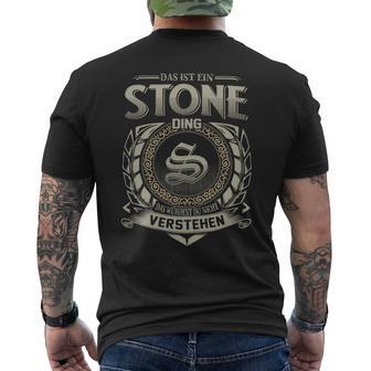 Das Ist Ein Stone Ding Stone Name T-Shirt mit Rückendruck - Geschenkecke