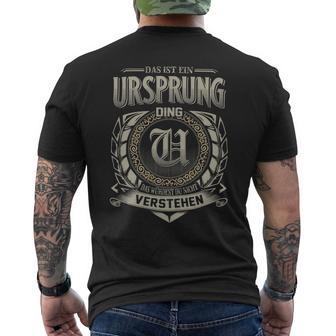 Das Ist Ein Ursprung Ding Ursprung Name T-Shirt mit Rückendruck - Geschenkecke