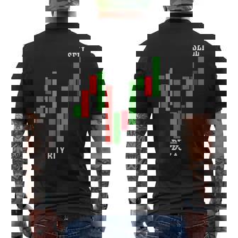 Day Trading Buy Low Sell High Stock Trader Futures Men's Back Print T-Shirt - Monsterry