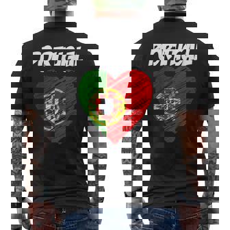 De La Bandera Del Corazón De Portugal I Love Portugal Camiseta Hombre Estampado Espalda - Regaloses