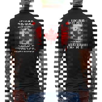 Dear Canada We Hate Him Too Donald Trump President Men's T-shirt Back Print - Thegiftio