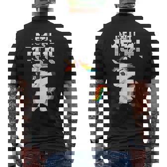 Death Metal Unicornio Hard Rock Hard Metal Camiseta Hombre Estampado Espalda - Regaloses