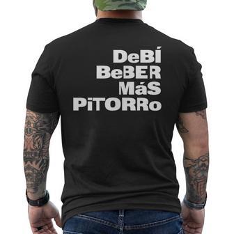 Debí Beber Mas Pitorro Men's T-shirt Back Print - Thegiftio UK
