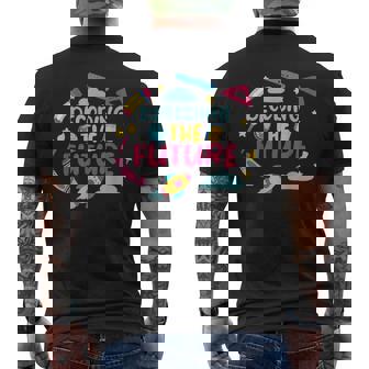 DECODING THE FUTURE A Teachers Motivation Men's Back Print T-Shirt - Monsterry