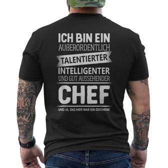 Department Manager Supervisor Boss T-Shirt mit Rückendruck - Geschenkecke